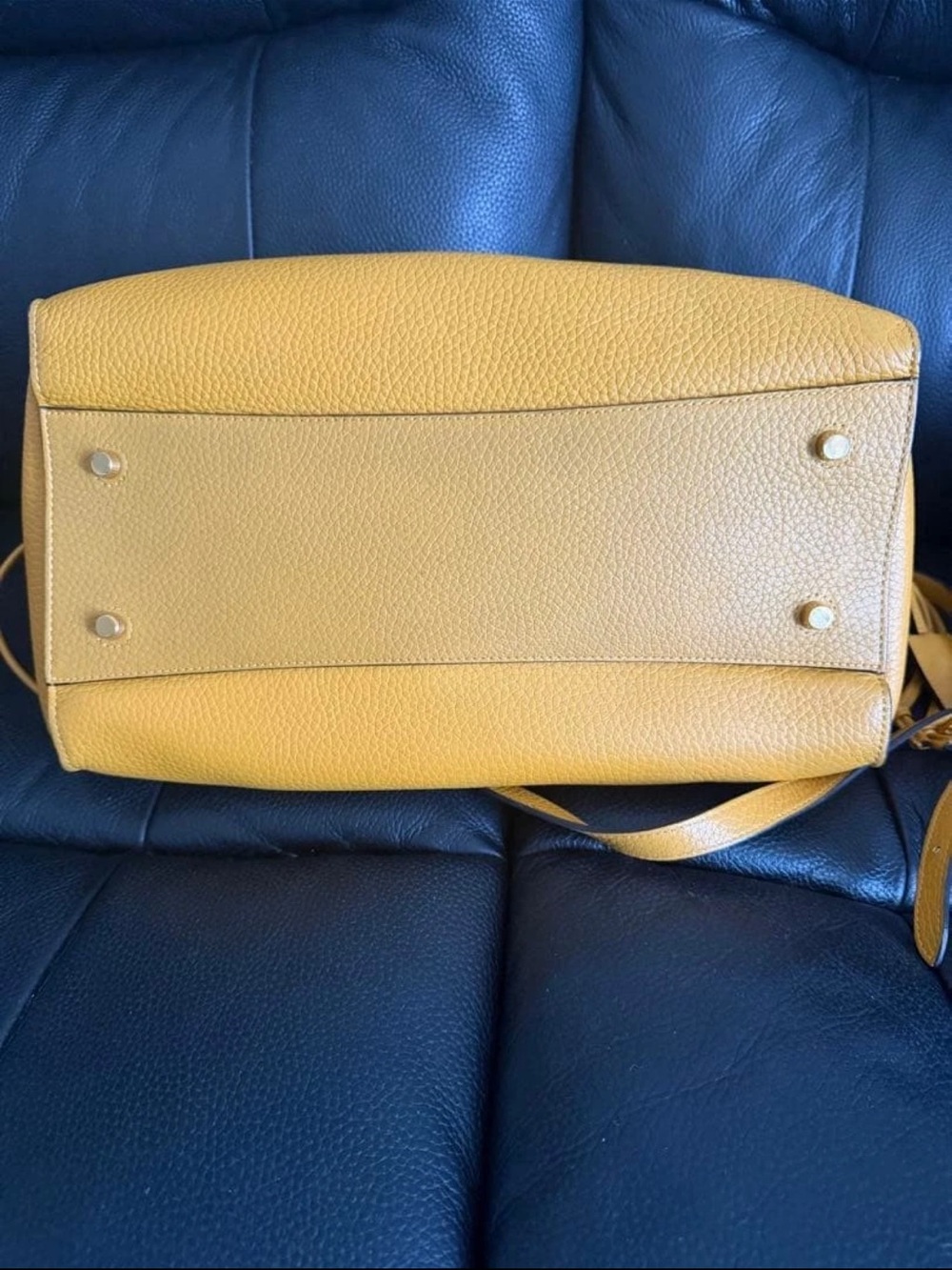 Mulberry Mustard Yellow Braided-Handle Leather Shoulder Bag - Picture 3 of 7